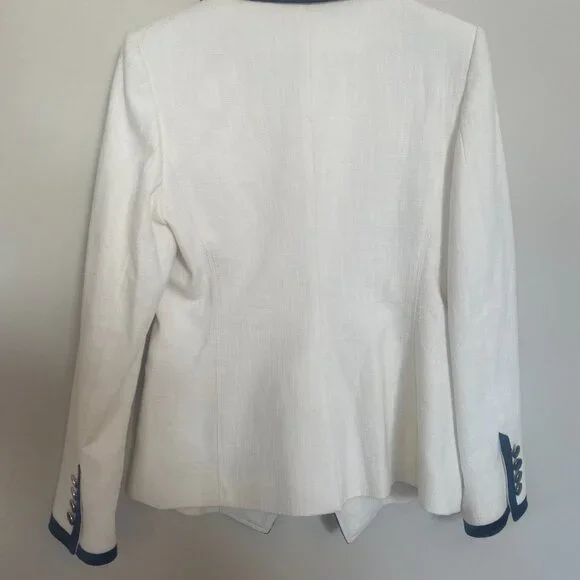 NWT Veronica Beard Edison Dickey Jacket - white & black - Picture 9 of 9